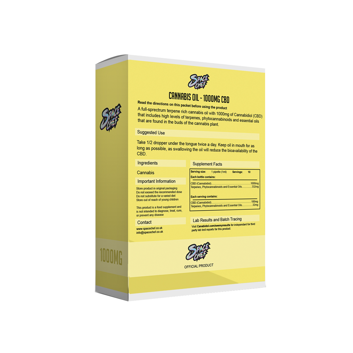 Space Chef - CBD Tincture 1000MG