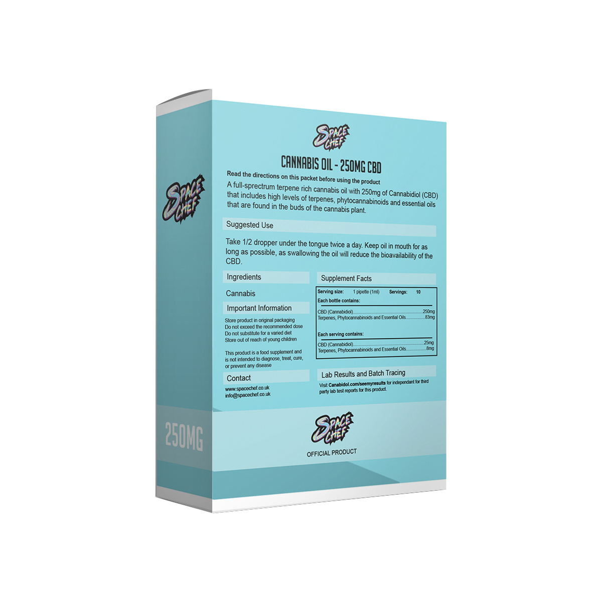 Space Chef - CBD Tincture 250MG