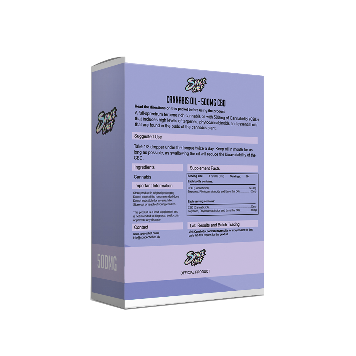 Space Chef - CBD Tincture 500MG