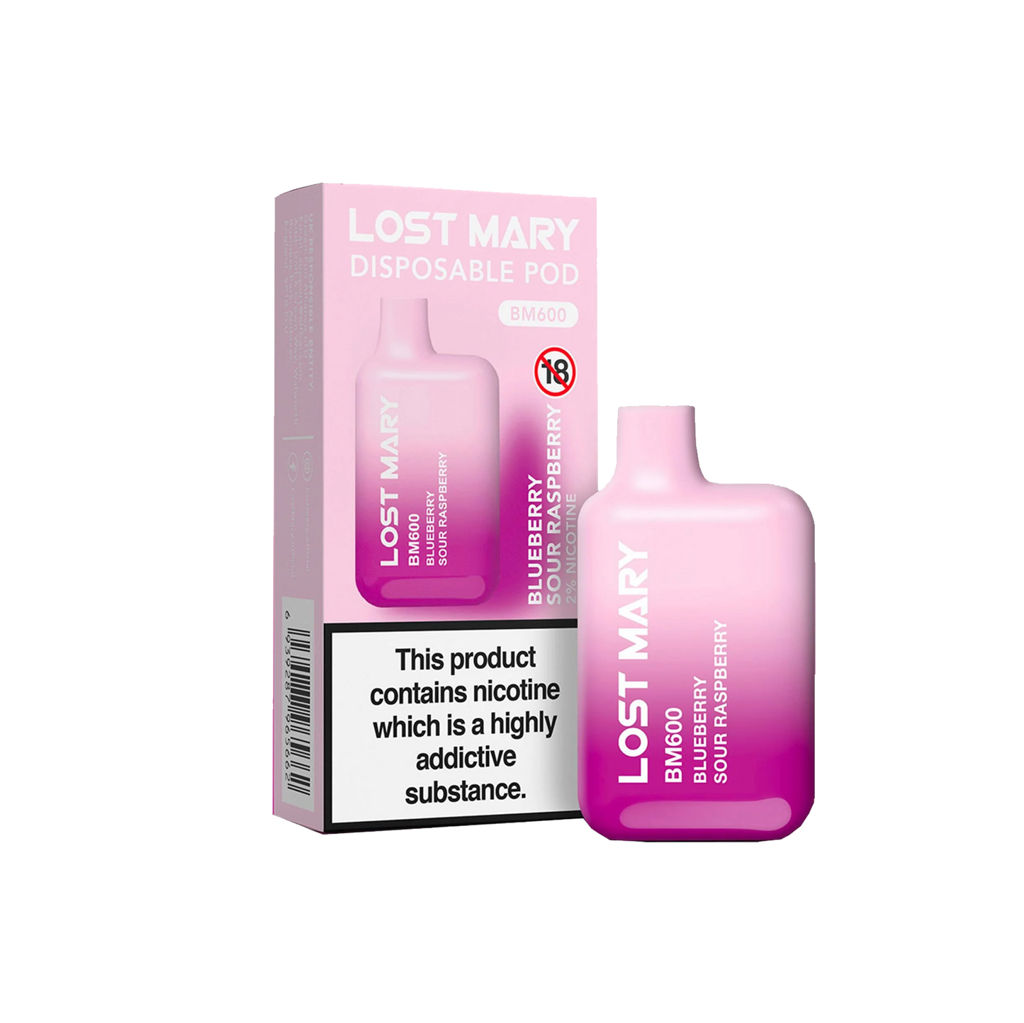 Lost Mary BM600 Disposable Vape Blueberry Sour Raspberry