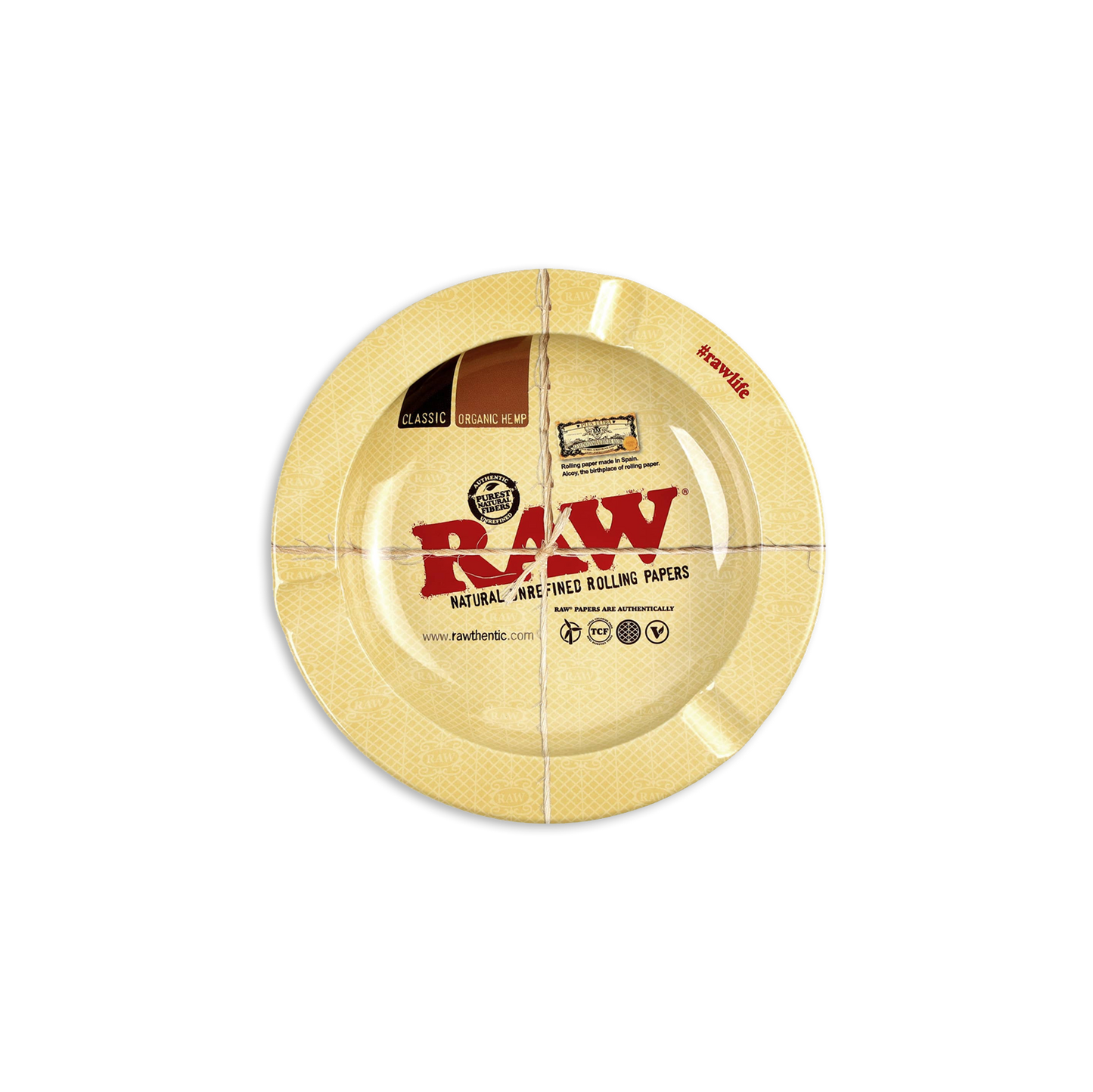 Small Raw Classic Authentic Round Ashtray