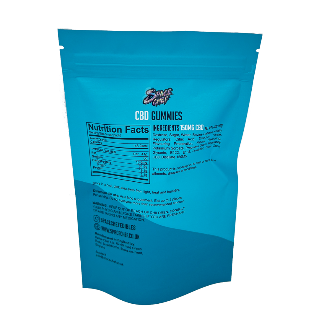Space Chef CBD Gummies - 150mg - Bubblegum