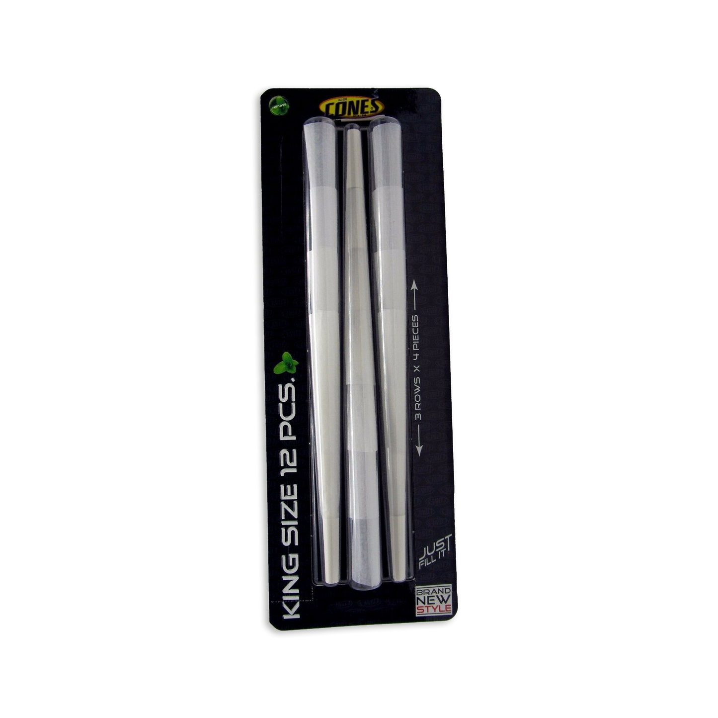 Premium Pre-Rolled Cigarette Paper Cones - King Size - Pack Of 12