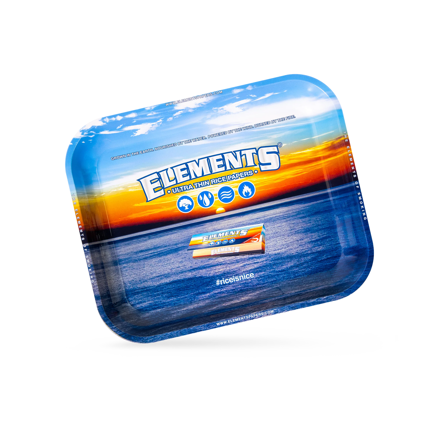 Large Elements Rolling Tray - Blue