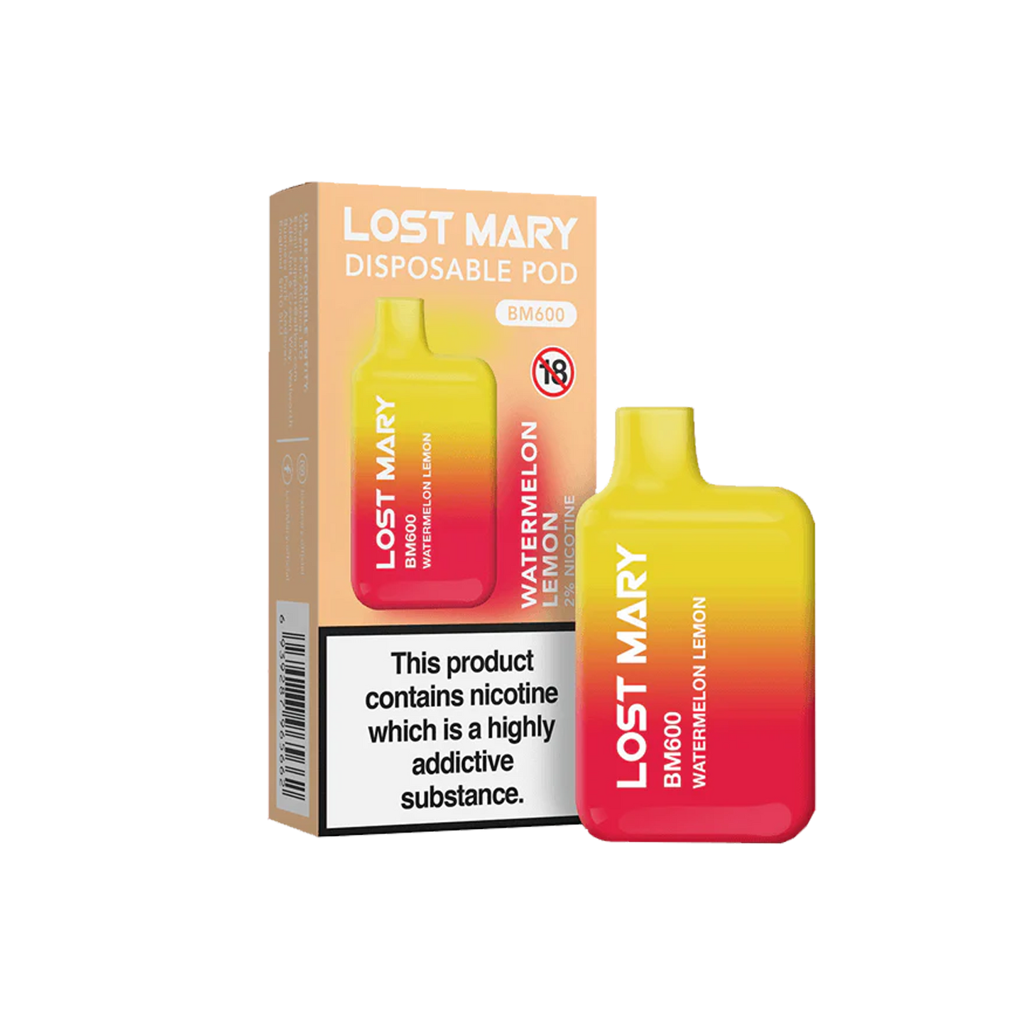 Lost Mary BM600 Disposable Vape Watermelon Lemon