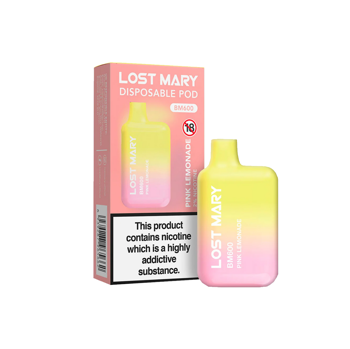 Lost Mary BM600 Disposable Vape Pink Lemonade