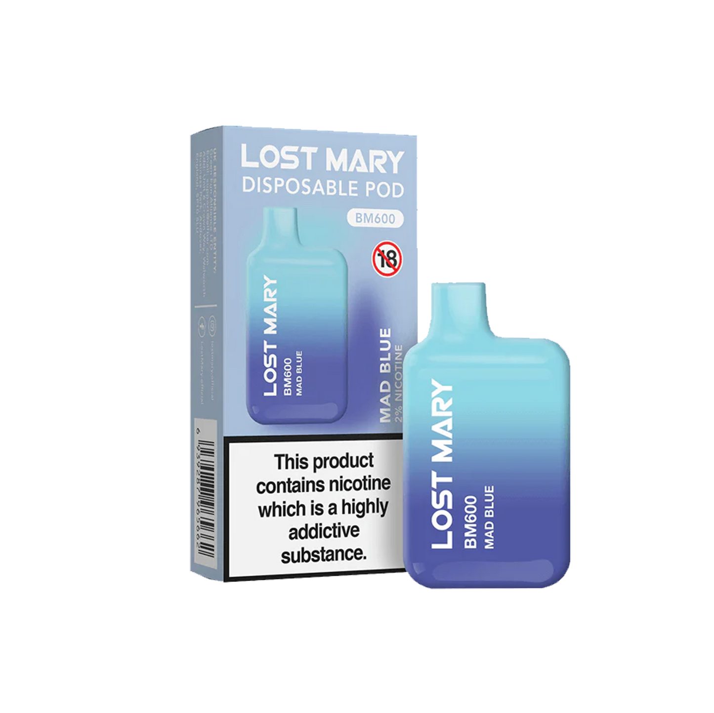 Lost Mary BM600 Disposable Vape Mad Blue