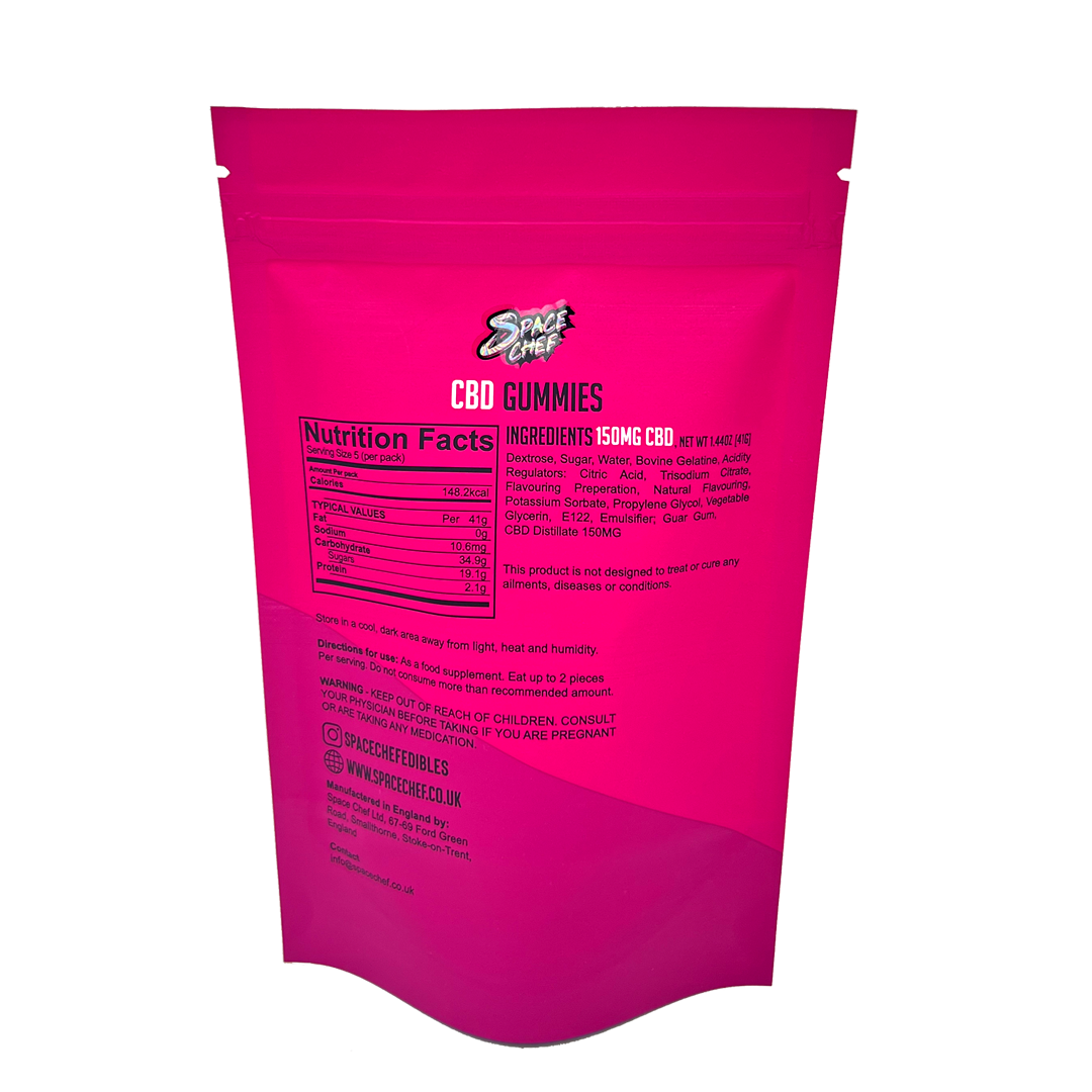 Space Chef CBD Gummies - 150mg - Cherry