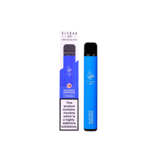 Elf Bar 600 Blue Razz Lemonade Disposable Vape 20mg