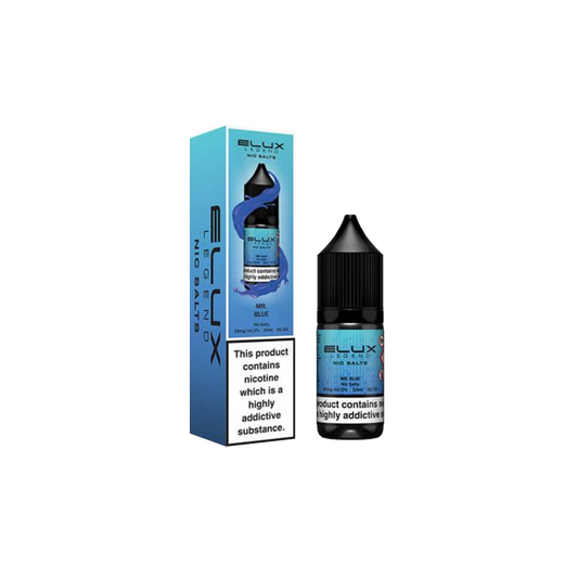 Elux Legend Mr Blue Nic salt E-Liquid 10ml 10mg